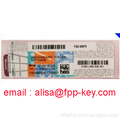 High Quality Windows 8.0 Professional Oem Key with sticker ,100% original